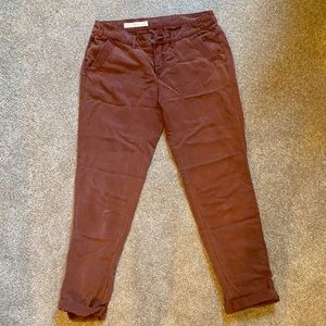 Anthropologie Red Pants